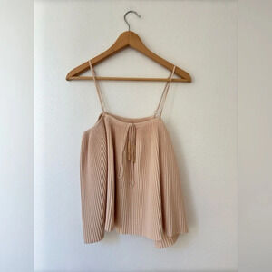 Flannel America Pleated Cami Top